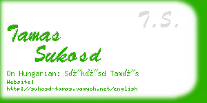 tamas sukosd business card